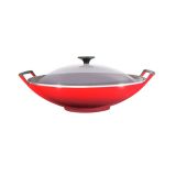 Le Creuset Wok mit Glasdeckel 36 cm - in 3 Farben