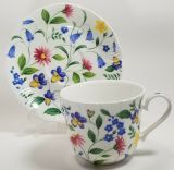 Roy Kirkham Jumbotasse + Untertasse CHATSWORTH