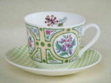 Roy Kirkham Jumbotasse + Untertasse THE HERB GARDEN