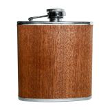 Vin Bouquet Natural Flachmann mit Holzfinish mit Trichter 200ml