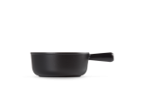 Le Creuset Caquelon 18 cm schwarz matt