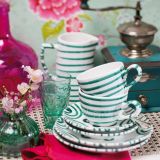 Gmundner Keramik Gr�ngeflammt Vase � 8 cm