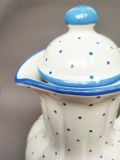 Gmundner Keramik Tupferl Blau Kanne Barock
