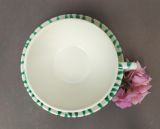 Gmundner Keramik Gr�ngeflammt Teetasse Trend mit Unterteller 4er Set