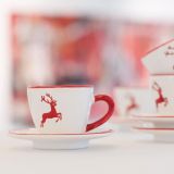 Gmundner Keramik Rubinroter Hirsch Schokotasse (0,3L)