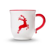 Gmundner Keramik Rubinroter Hirsch Schokotasse (0,3L)