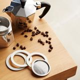 Bialetti Ersatzdichtungen und Sieb fr Alu Espressokocher 6 Tassen