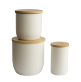 Pebbly Vorratsdose mit Bambusdeckel M 1,2l