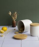 Pebbly Vorratsdose mit Bambusdeckel M 1,2l