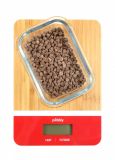 Pebbly digitale K�chenwaage Bambus rot