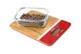 Pebbly digitale K�chenwaage Bambus rot