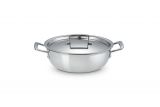 Le Creuset 3-Ply Edelstahl Profipfanne mit Deckel 24cm