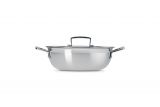 Le Creuset 3-Ply Edelstahl Profipfanne mit Deckel 24cm