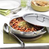Le Creuset 3-Ply Edelstahl Profipfanne mit Deckel 24cm