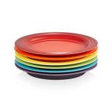 Le Creuset Rainbow Collection 6er Set Fr�hst�cksteller 22cm