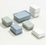 Riess Vorratsbeh�lter mit Deckel 15x11x5cm heidelbeerblau