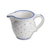 Gmundner Keramik Tupferl Blau Milchgie�er glatt (0,5L)