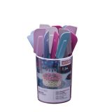 Kaiser Teigschaber klein Living Colors Silikon 22,5 cm