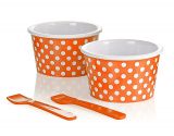 Zak! Designs Eisbecher mit L�ffel Dotty gelb