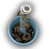 Alessi B�roklammern-Halter Clip Tree KF02 LAZ hellblau