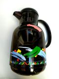 Eldiro Thermoskanne mit Glaskolben schwarz gemustert
