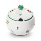 Gmundner Keramik Streublumen Zuckerdose mit Ausschnitt (� 10cm)