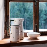 Gmundner Keramik Streublumen Zuckerdose mit Ausschnitt (� 10cm)