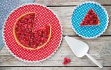 Zak! Designs Dotty Tortenplatte rot 32cm
