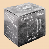 K�nitz Schiefertafel Kaffeebecher + Kreide Weihnachten