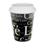 Knitz Coffee-to-go-Becher Caf Latte mit Deckel