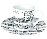 K�nitz Espresso-Set K�nitz Vivaldi Libretto wei� mit Untertasse