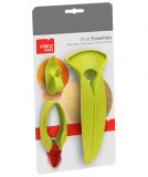 Vacu Vin Fr�chtehelfer Set 3-teilig Zum Sch�len von Orangen , Melone und Erdbeeren- einfach, sauber und sicher!