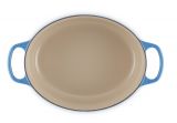 Le Creuset Br�ter oval 29cm 4,7l - Azure blau