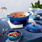 Le Creuset Br�ter oval 29cm 4,7l - Azure blau