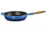 Le Creuset Bratpfanne mit Holzgriff 28cm - Azure
