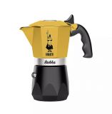 NEU! Bialetti Brikka Espressokocher - 2 Tassen gelb/schwarz