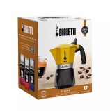 NEU! Bialetti Brikka Espressokocher - 2 Tassen gelb/schwarz