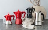 NEU! Bialetti Brikka Espressokocher - 2 Tassen gelb/schwarz