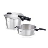 Fissler Vitaquick� Premium – 2-teiliges Schnellkochtopf Set 4,0 + 8,0 Liter
