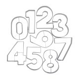 St�dter Ausstecher Set 9 Zahlen Edelstahl