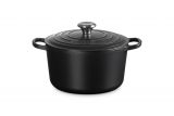 Le Creuset Br�ter rund hoch 24cm 5l - matt schwarz