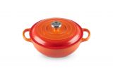 Le Creuset Stew Pot Signature rund 22 cm Ofenrot