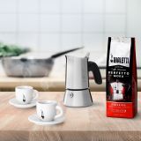 Bialetti Espressokocher VENUS 6 Tassen + Moka Classico 250g - Geschenkset