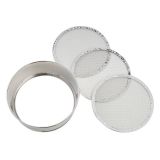 Eva Mehlsieb Edelstahl mit 3 Einstzen