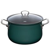 Riess Nouvelle Teal Fleischtopf mit Glasdeckel - in 3 Gr��en