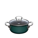 Riess Nouvelle Teal Kasserolle mit Glasdeckel - in 2 Gr��en
