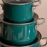 Riess Nouvelle Teal Geschirr-Set 5-tlg.