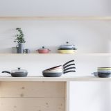 Riess Nouvelle Sky Blue Schmorpfanne mit Glasdeckel - 2 Gr��en