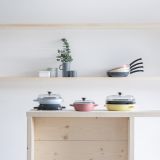 Riess Nouvelle Pink Schmorpfanne mit Glasdeckel - 2 Gr��en