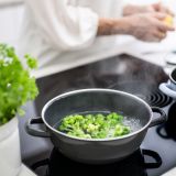 Riess Nouvelle Dark Grey Schmorpfanne mit Glasdeckel 20cm hoch